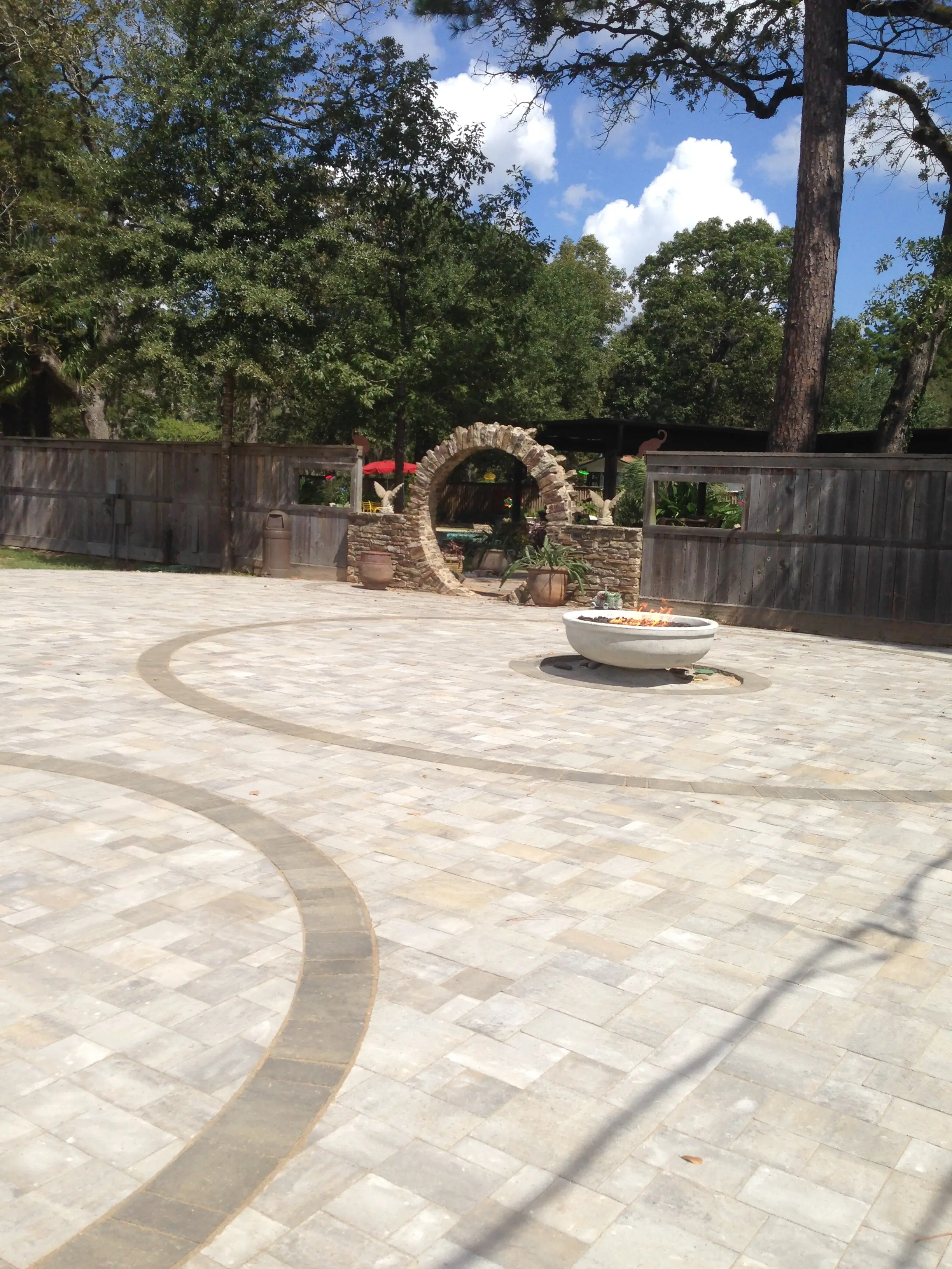 Premium Paver Patio & Landscape Design in The Woodlands TX by FM Landscaping and Hardscape
